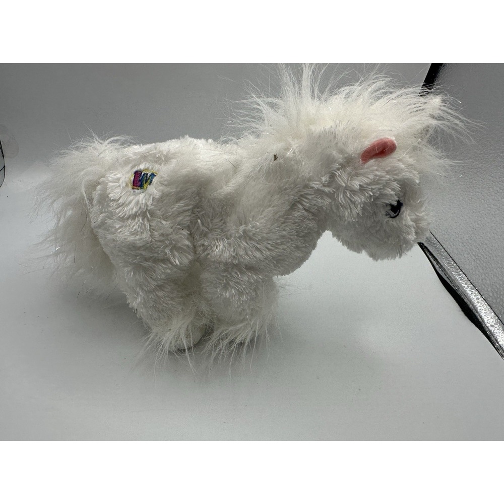 GANZ Webkinz Unicorn Plush Stuffed Animal White HM069 No‎ Code